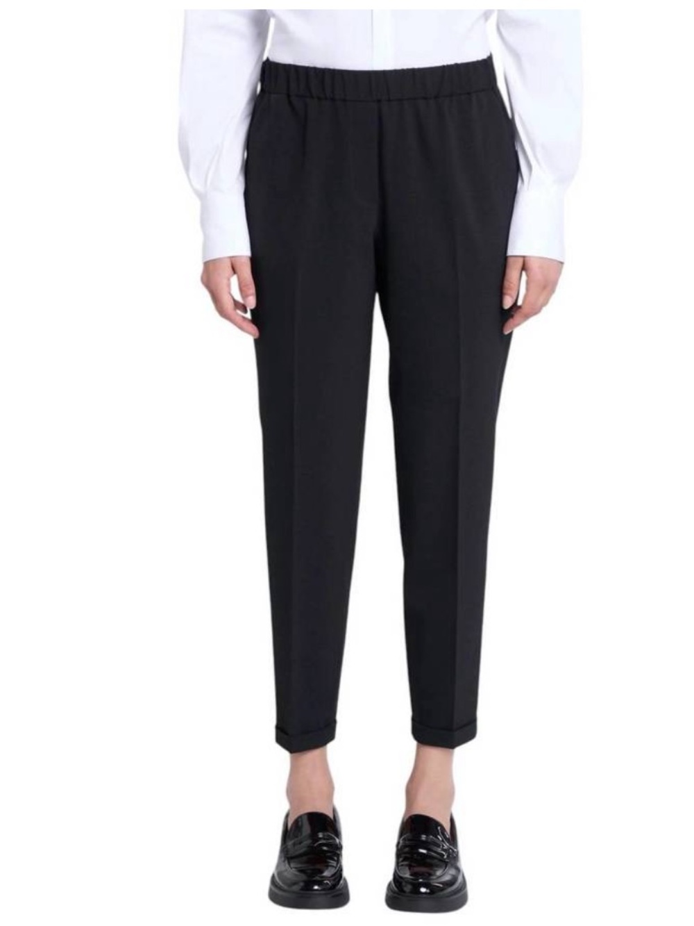 ANTONELLI FIRENZE rosalba cady pull-on pants in black